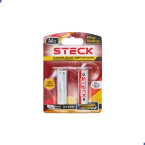 Pilha Alcalina 1.5V Tipo Aa Pack C/2 Steck