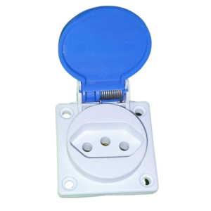 Tomada QUASAR c/ Tampa 2P+T 20A